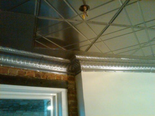 Metal ceiling tiles