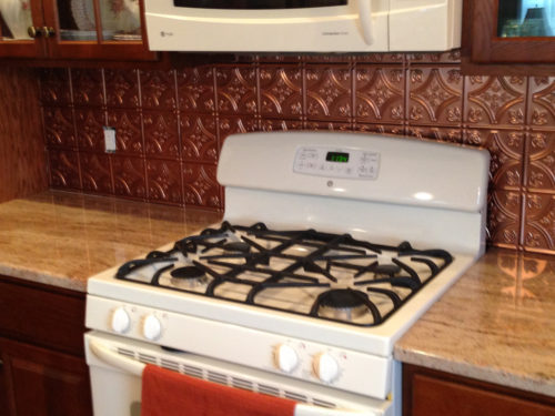 Tin backsplash tiles for your kitchen