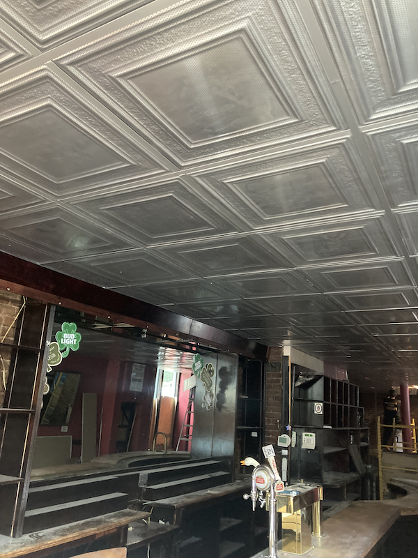 restaurant tin tile ceilings